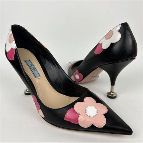 prada floral heels|prada high heels shoes.